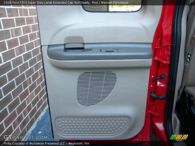 Red / Medium Parchment 2000 Ford F350 Super Duty Lariat Extended Cab 4x4 Dually