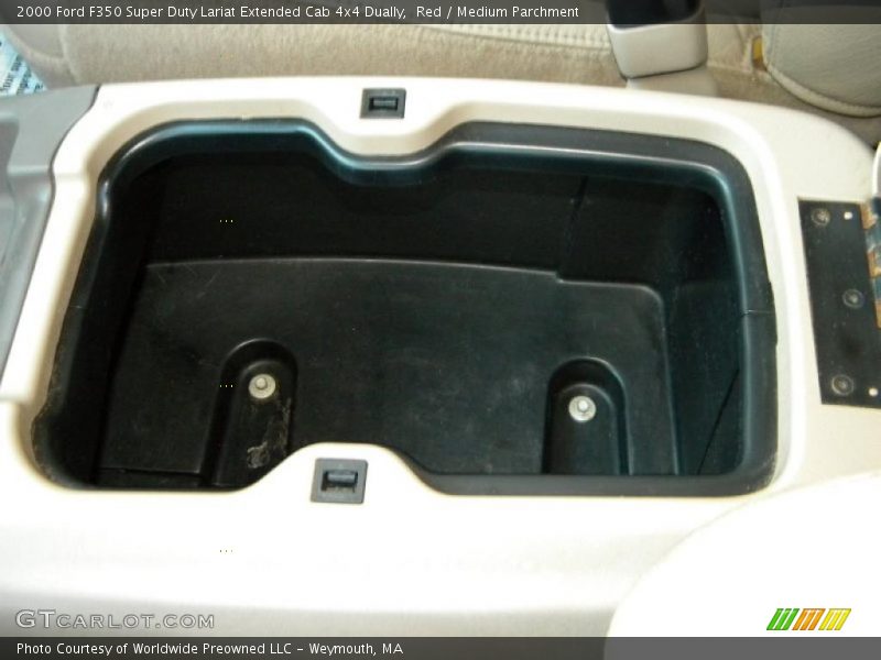 Red / Medium Parchment 2000 Ford F350 Super Duty Lariat Extended Cab 4x4 Dually