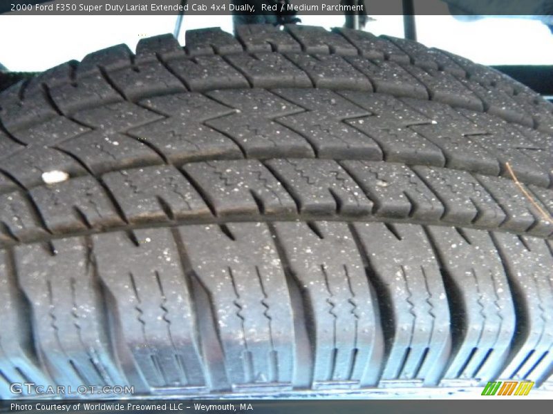 Red / Medium Parchment 2000 Ford F350 Super Duty Lariat Extended Cab 4x4 Dually