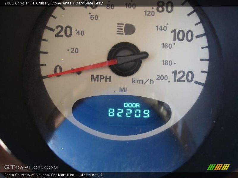 Stone White / Dark Slate Gray 2003 Chrysler PT Cruiser