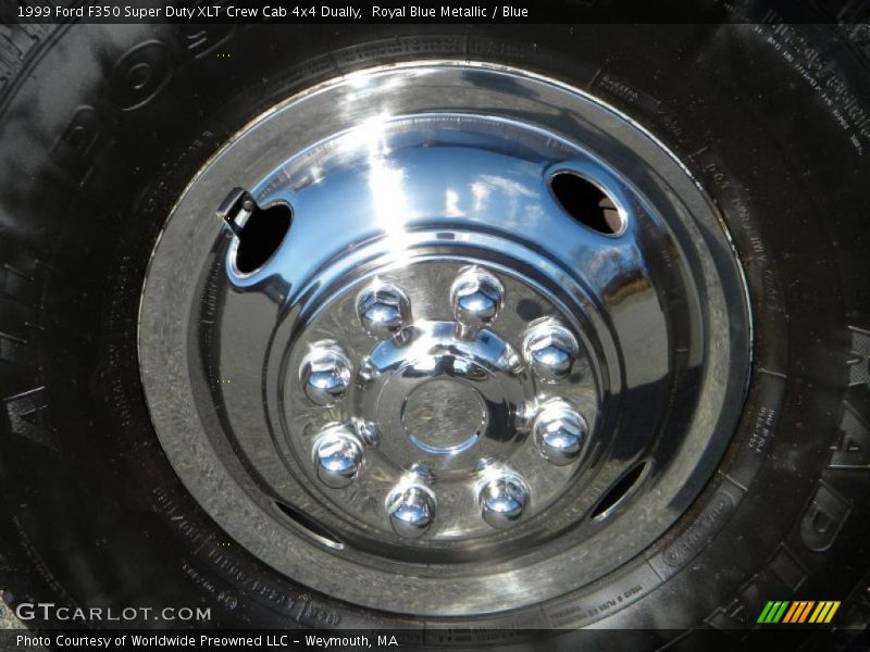 Royal Blue Metallic / Blue 1999 Ford F350 Super Duty XLT Crew Cab 4x4 Dually