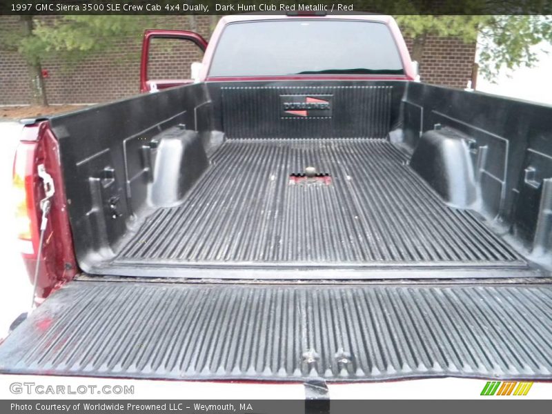 Dark Hunt Club Red Metallic / Red 1997 GMC Sierra 3500 SLE Crew Cab 4x4 Dually