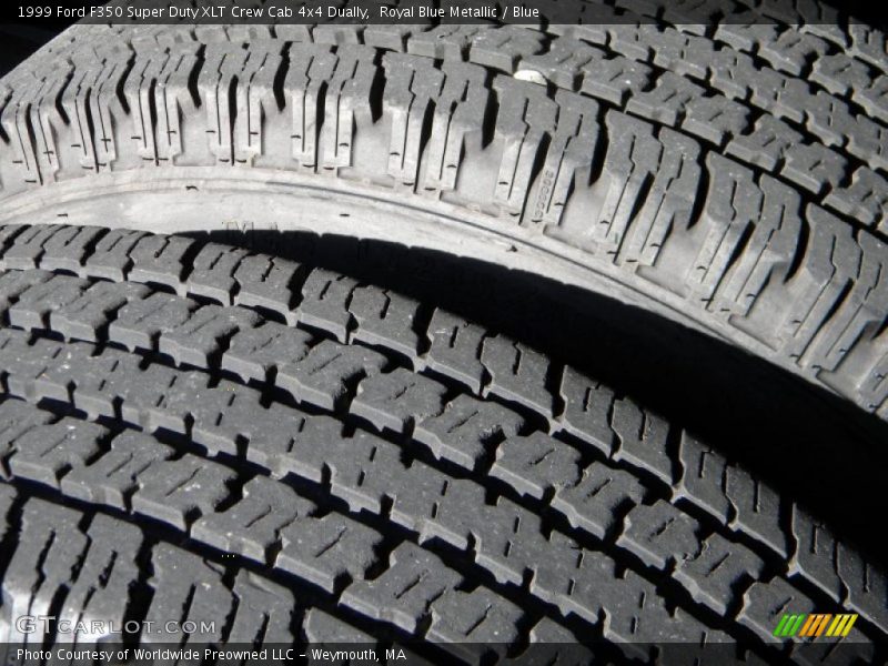Royal Blue Metallic / Blue 1999 Ford F350 Super Duty XLT Crew Cab 4x4 Dually