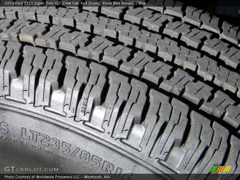 Royal Blue Metallic / Blue 1999 Ford F350 Super Duty XLT Crew Cab 4x4 Dually