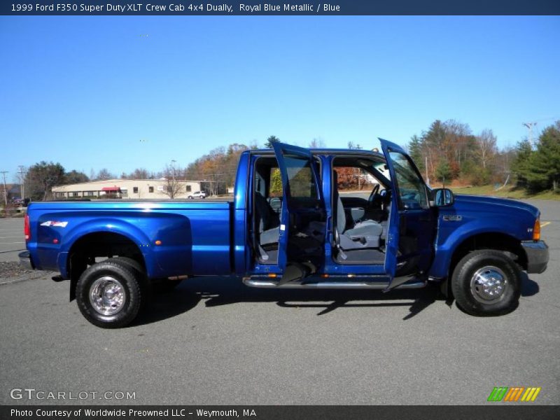  1999 F350 Super Duty XLT Crew Cab 4x4 Dually Royal Blue Metallic