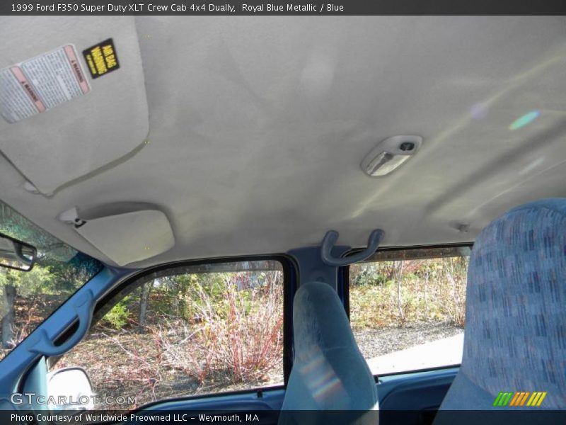 Royal Blue Metallic / Blue 1999 Ford F350 Super Duty XLT Crew Cab 4x4 Dually