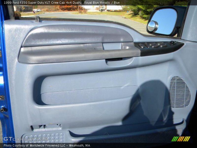 Royal Blue Metallic / Blue 1999 Ford F350 Super Duty XLT Crew Cab 4x4 Dually