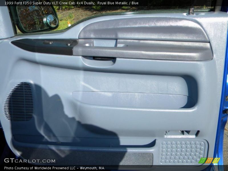Royal Blue Metallic / Blue 1999 Ford F350 Super Duty XLT Crew Cab 4x4 Dually