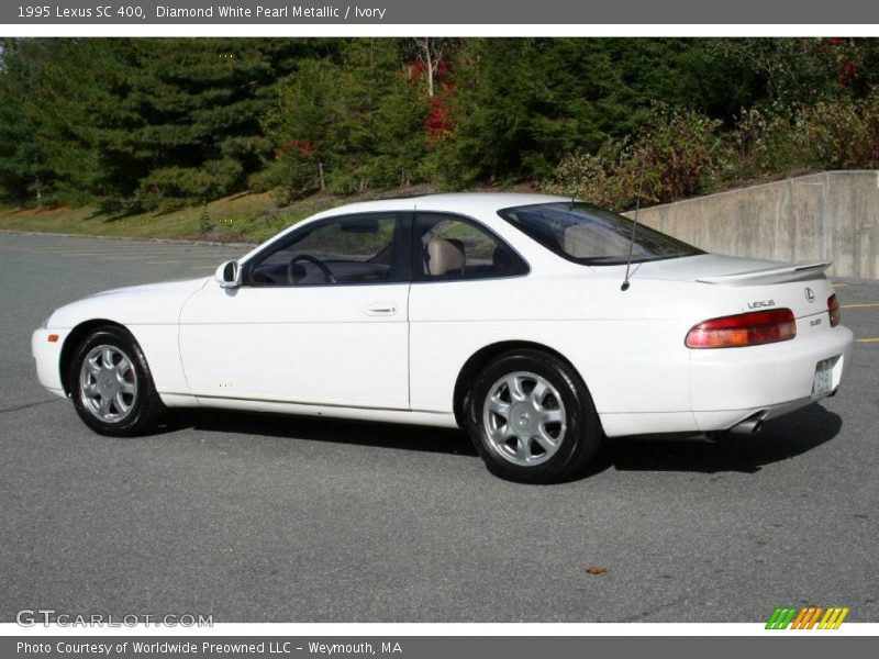 Diamond White Pearl Metallic / Ivory 1995 Lexus SC 400