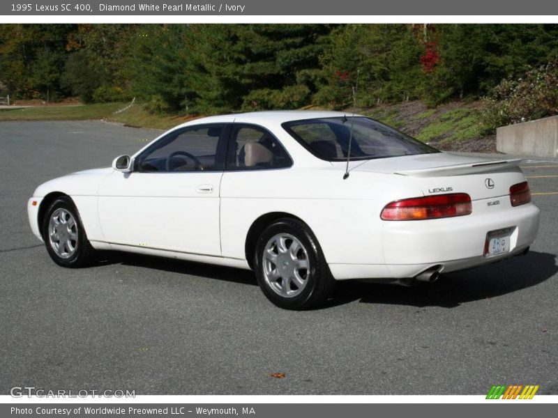 Diamond White Pearl Metallic / Ivory 1995 Lexus SC 400