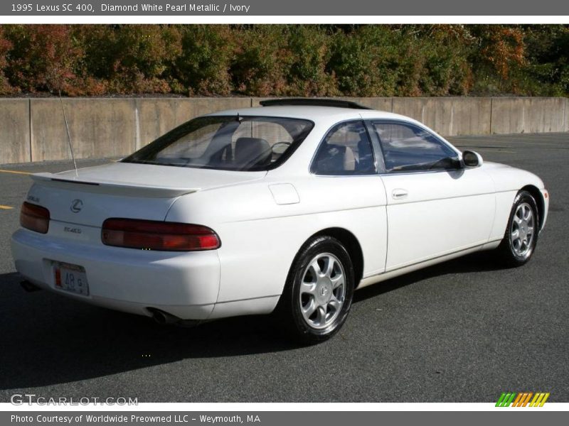 Diamond White Pearl Metallic / Ivory 1995 Lexus SC 400