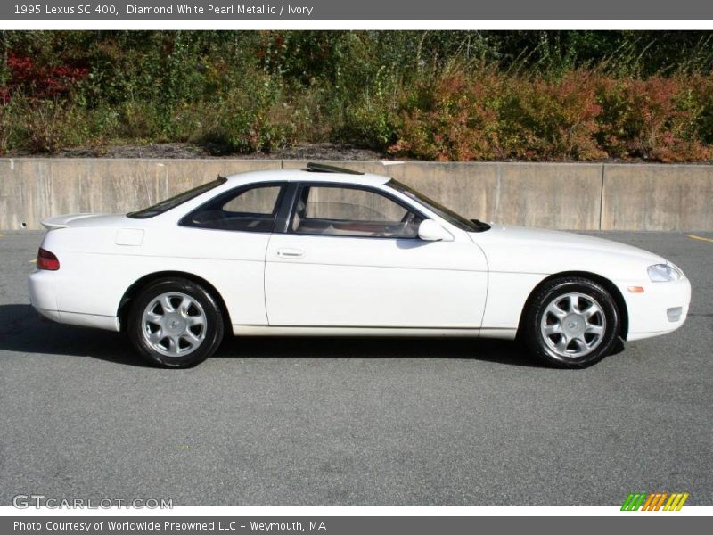 Diamond White Pearl Metallic / Ivory 1995 Lexus SC 400