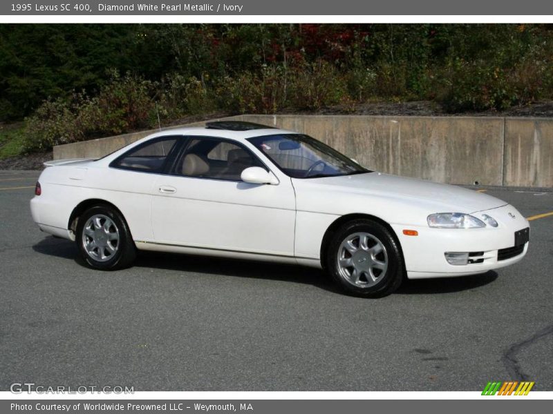 Diamond White Pearl Metallic / Ivory 1995 Lexus SC 400