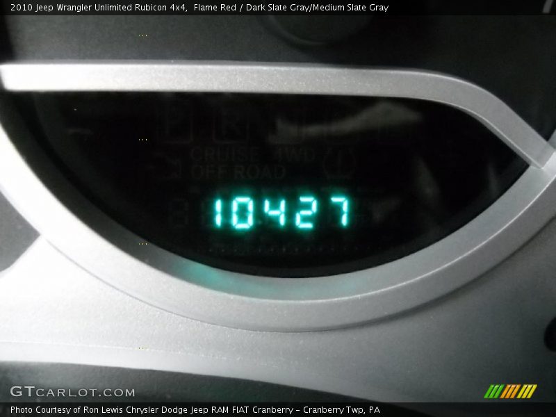 Flame Red / Dark Slate Gray/Medium Slate Gray 2010 Jeep Wrangler Unlimited Rubicon 4x4