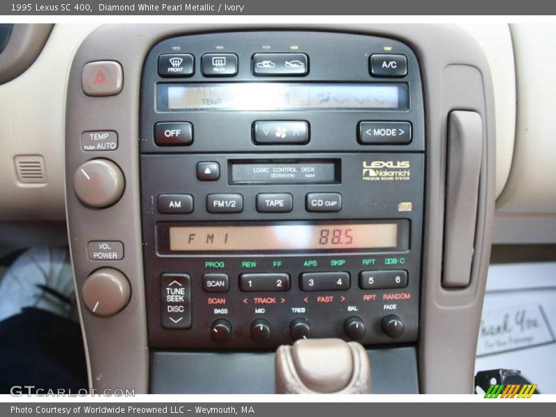 Diamond White Pearl Metallic / Ivory 1995 Lexus SC 400