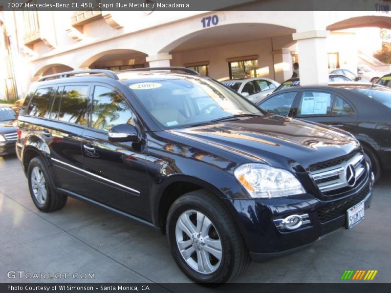 Capri Blue Metallic / Macadamia 2007 Mercedes-Benz GL 450