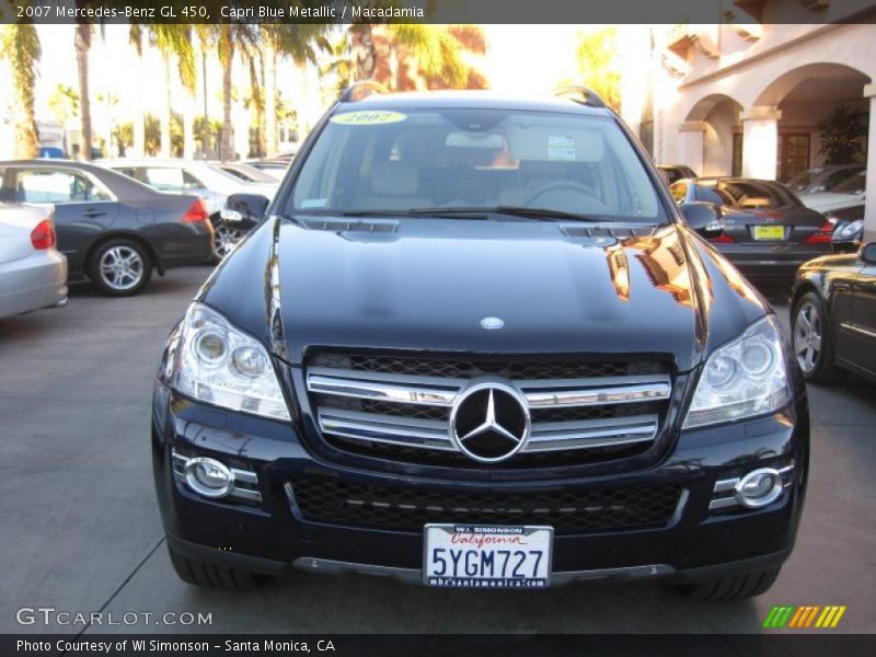 Capri Blue Metallic / Macadamia 2007 Mercedes-Benz GL 450