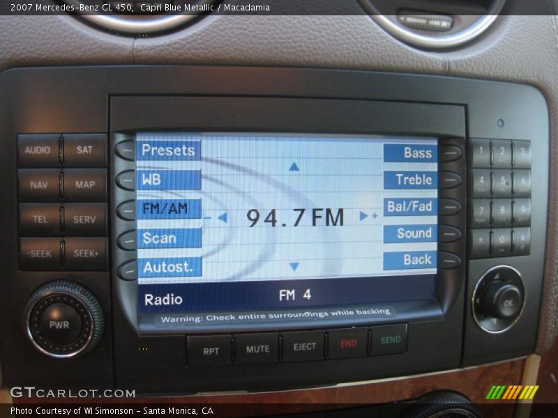 Capri Blue Metallic / Macadamia 2007 Mercedes-Benz GL 450