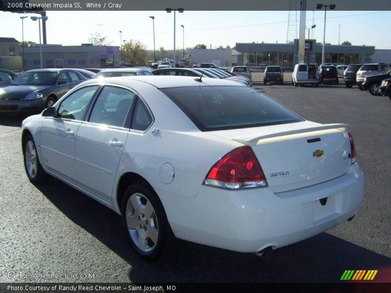 White / Gray 2008 Chevrolet Impala SS