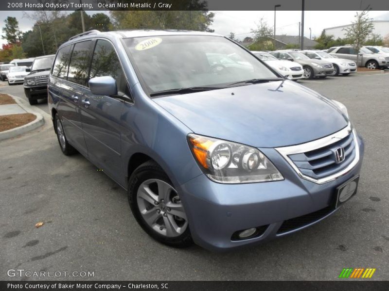 Ocean Mist Metallic / Gray 2008 Honda Odyssey Touring