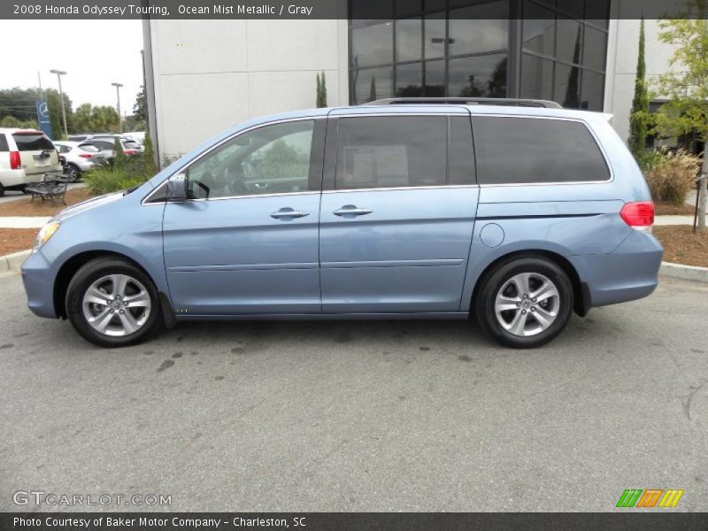 Ocean Mist Metallic / Gray 2008 Honda Odyssey Touring