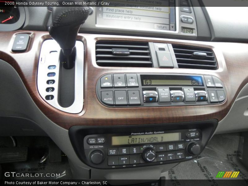 Controls of 2008 Odyssey Touring