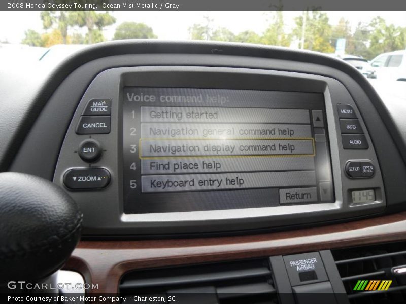 Navigation of 2008 Odyssey Touring