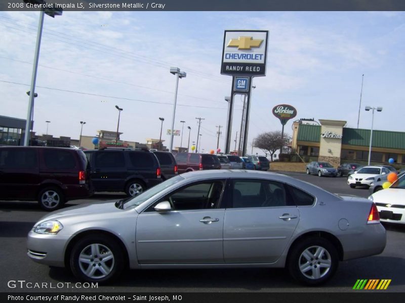 Silverstone Metallic / Gray 2008 Chevrolet Impala LS
