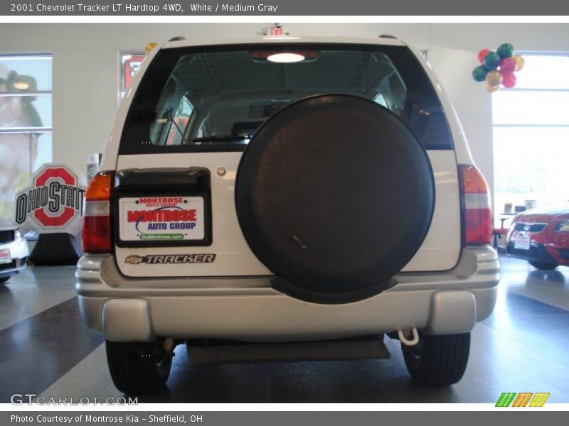 White / Medium Gray 2001 Chevrolet Tracker LT Hardtop 4WD