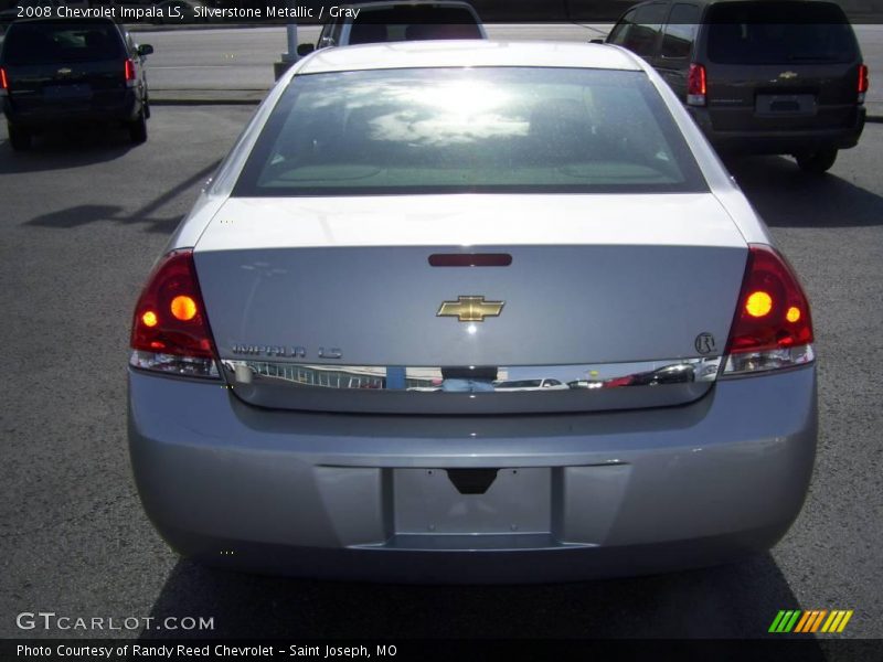 Silverstone Metallic / Gray 2008 Chevrolet Impala LS