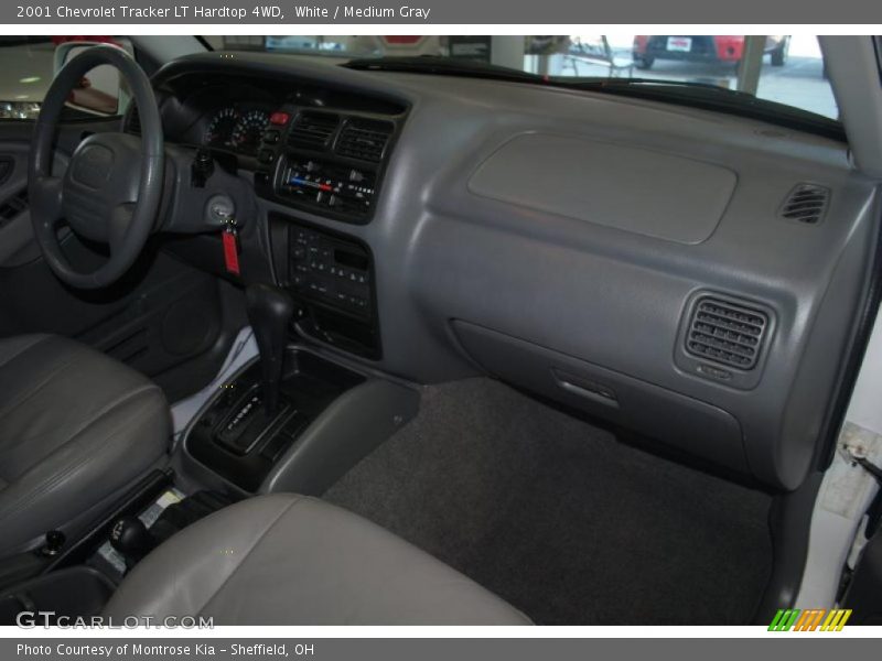 White / Medium Gray 2001 Chevrolet Tracker LT Hardtop 4WD