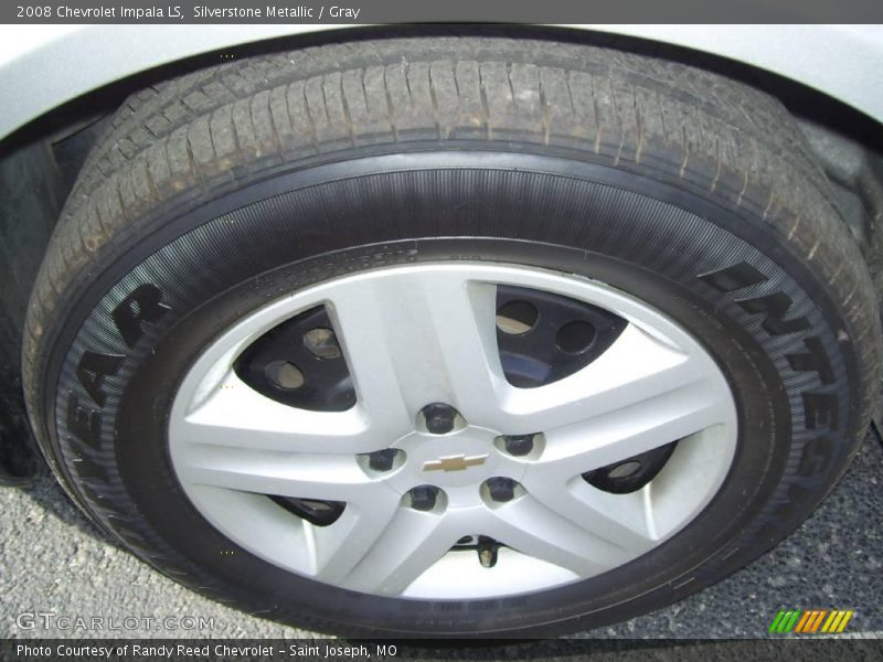 Silverstone Metallic / Gray 2008 Chevrolet Impala LS