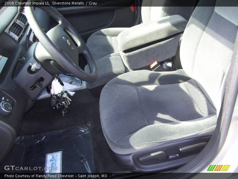 Silverstone Metallic / Gray 2008 Chevrolet Impala LS