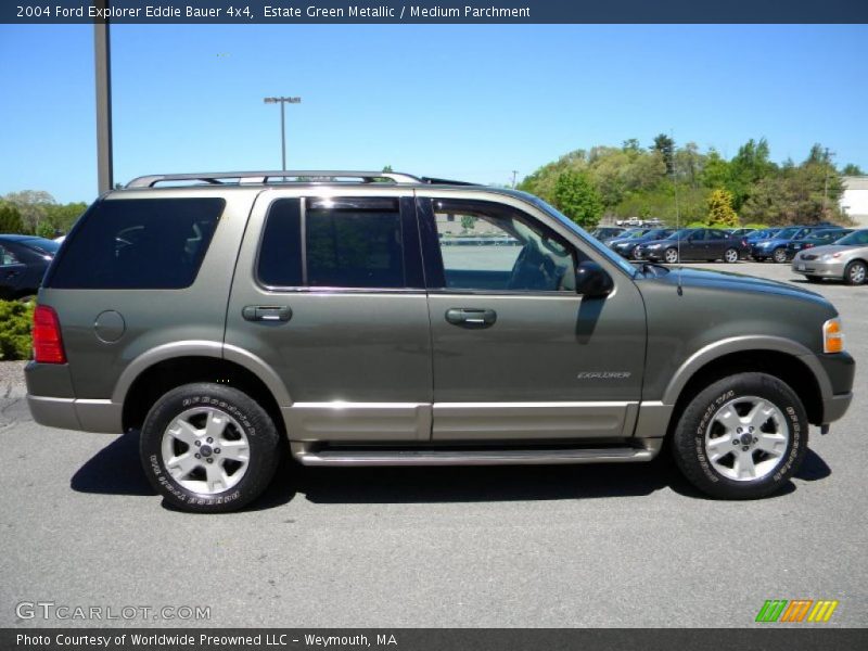 Estate Green Metallic / Medium Parchment 2004 Ford Explorer Eddie Bauer 4x4