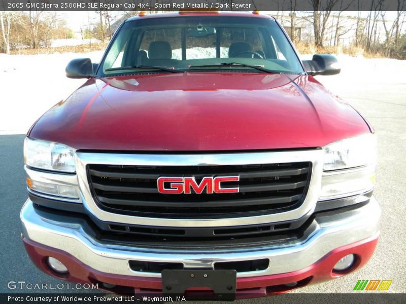 Sport Red Metallic / Dark Pewter 2005 GMC Sierra 2500HD SLE Regular Cab 4x4