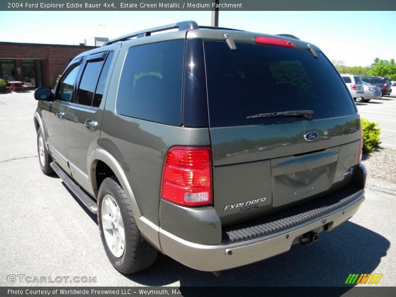 Estate Green Metallic / Medium Parchment 2004 Ford Explorer Eddie Bauer 4x4