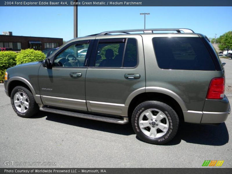 Estate Green Metallic / Medium Parchment 2004 Ford Explorer Eddie Bauer 4x4