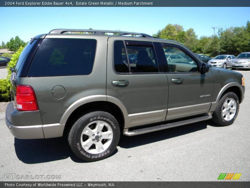 Estate Green Metallic / Medium Parchment 2004 Ford Explorer Eddie Bauer 4x4