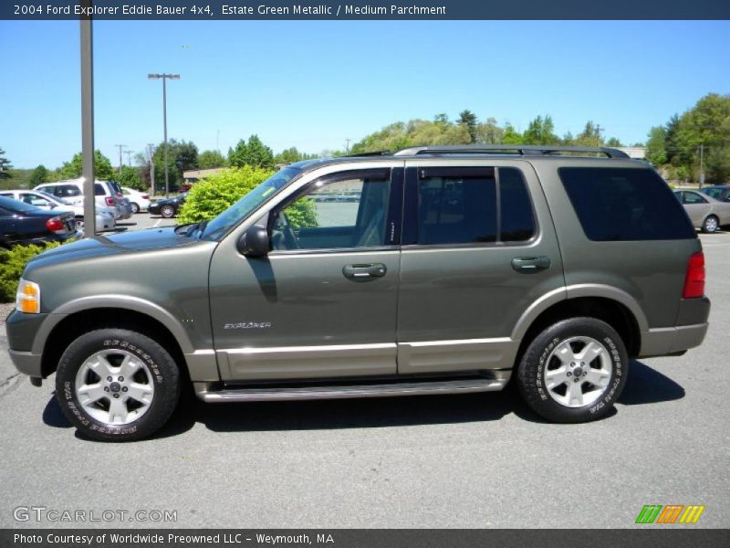 Estate Green Metallic / Medium Parchment 2004 Ford Explorer Eddie Bauer 4x4
