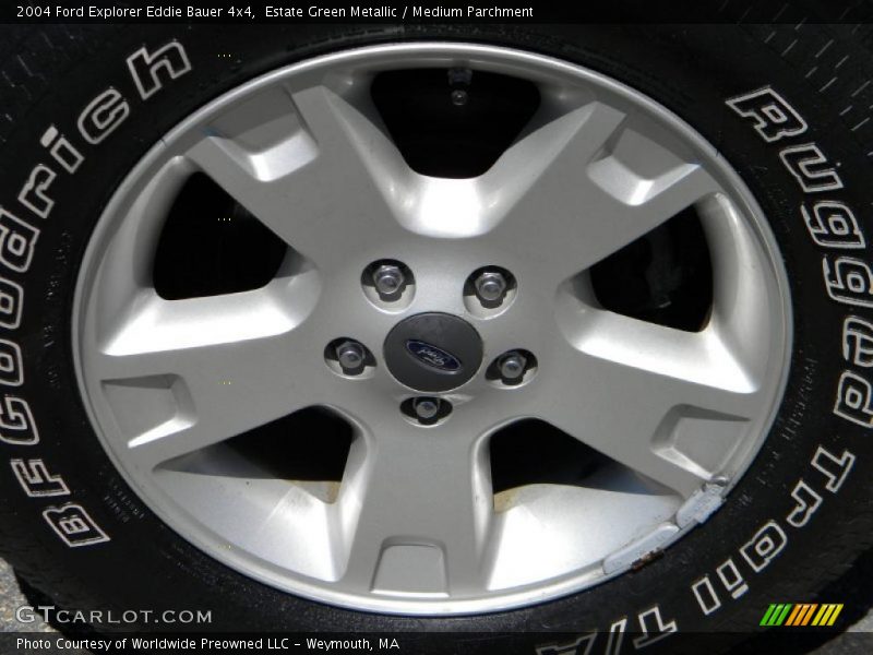 Estate Green Metallic / Medium Parchment 2004 Ford Explorer Eddie Bauer 4x4