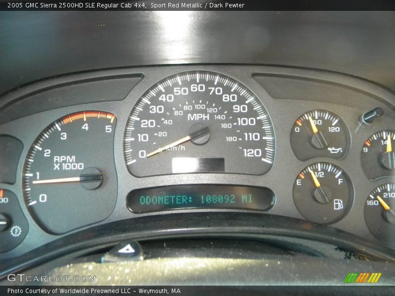  2005 Sierra 2500HD SLE Regular Cab 4x4 SLE Regular Cab 4x4 Gauges