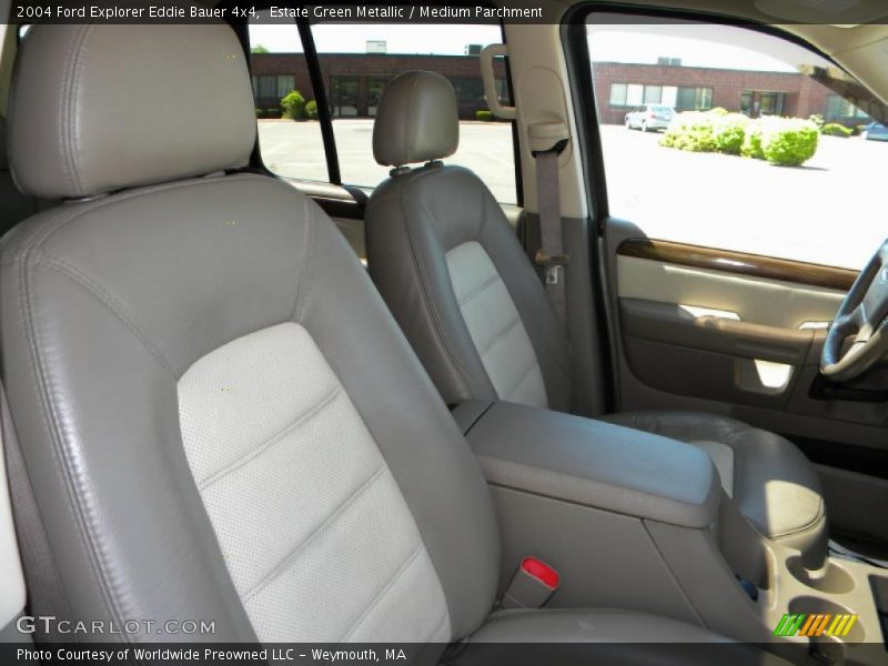 Estate Green Metallic / Medium Parchment 2004 Ford Explorer Eddie Bauer 4x4