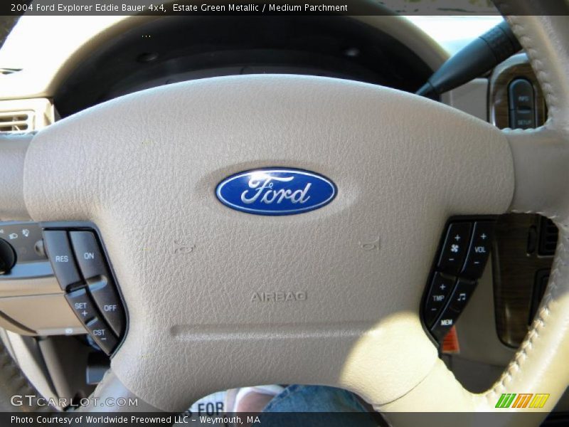 Estate Green Metallic / Medium Parchment 2004 Ford Explorer Eddie Bauer 4x4