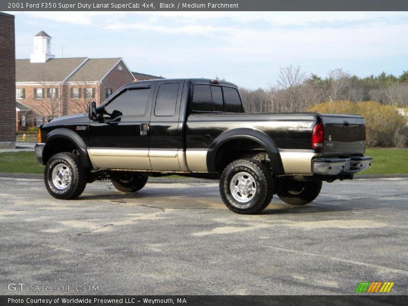 Black / Medium Parchment 2001 Ford F350 Super Duty Lariat SuperCab 4x4