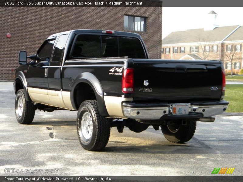 Black / Medium Parchment 2001 Ford F350 Super Duty Lariat SuperCab 4x4