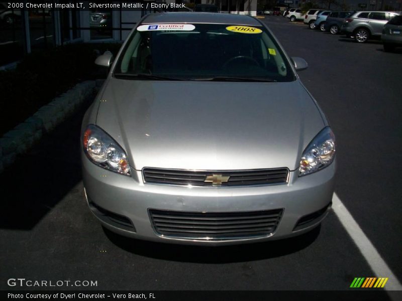 Silverstone Metallic / Ebony Black 2008 Chevrolet Impala LT