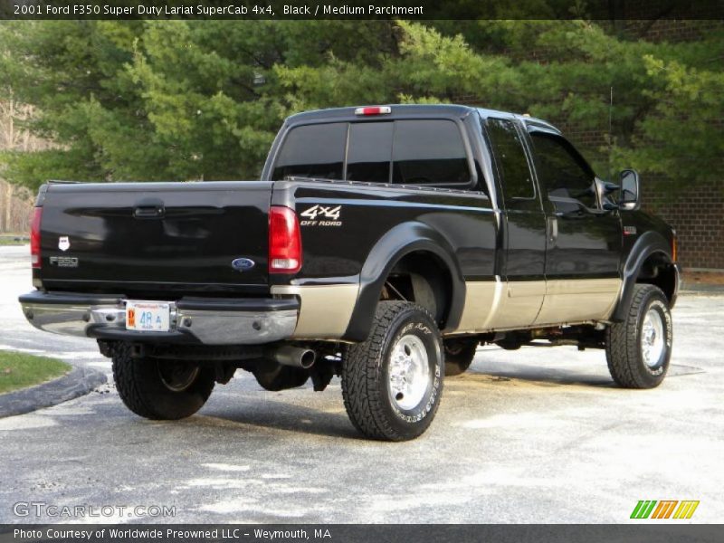 Black / Medium Parchment 2001 Ford F350 Super Duty Lariat SuperCab 4x4