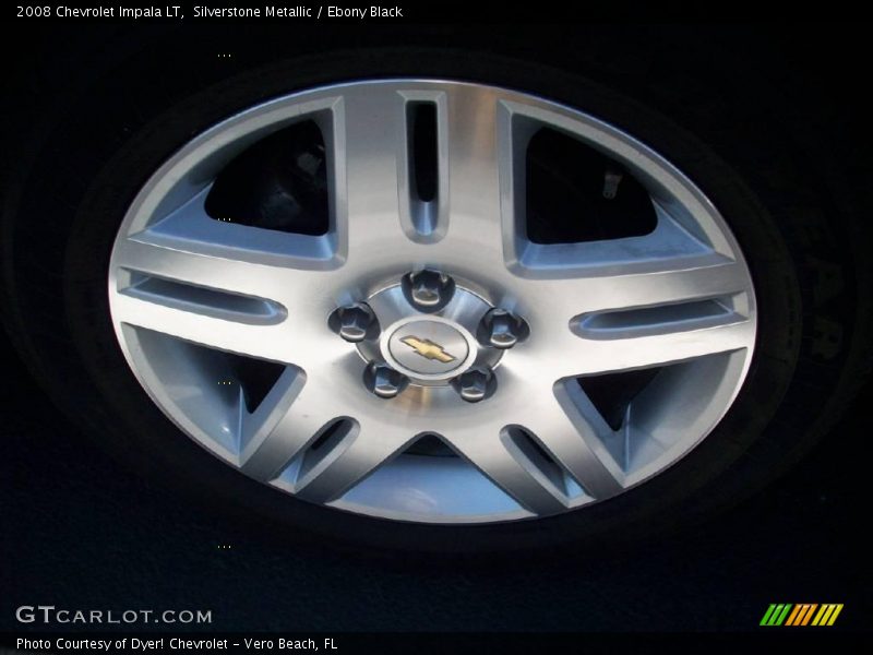 Silverstone Metallic / Ebony Black 2008 Chevrolet Impala LT