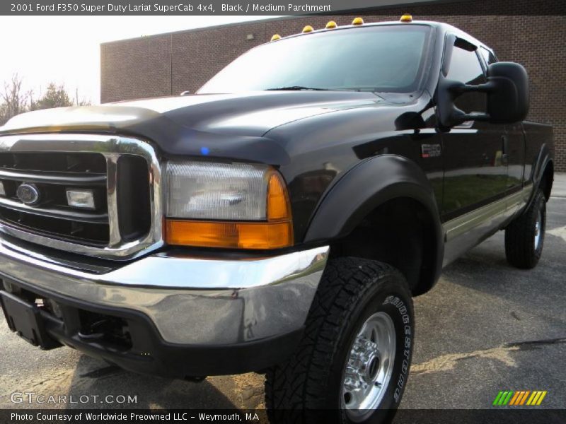 Black / Medium Parchment 2001 Ford F350 Super Duty Lariat SuperCab 4x4