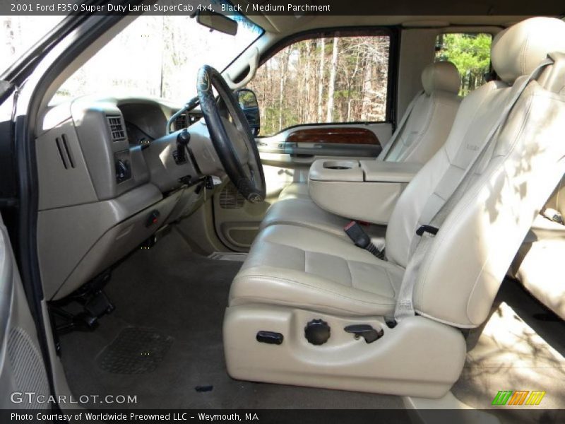 Black / Medium Parchment 2001 Ford F350 Super Duty Lariat SuperCab 4x4